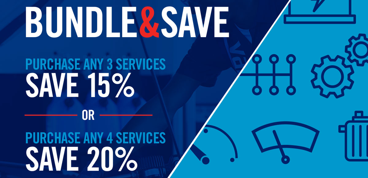 Bundle & Save. Purchase any 3 services save 15% or purchase any 4 services save 20%