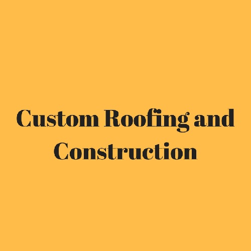 Custom Roofing and Construction Logo