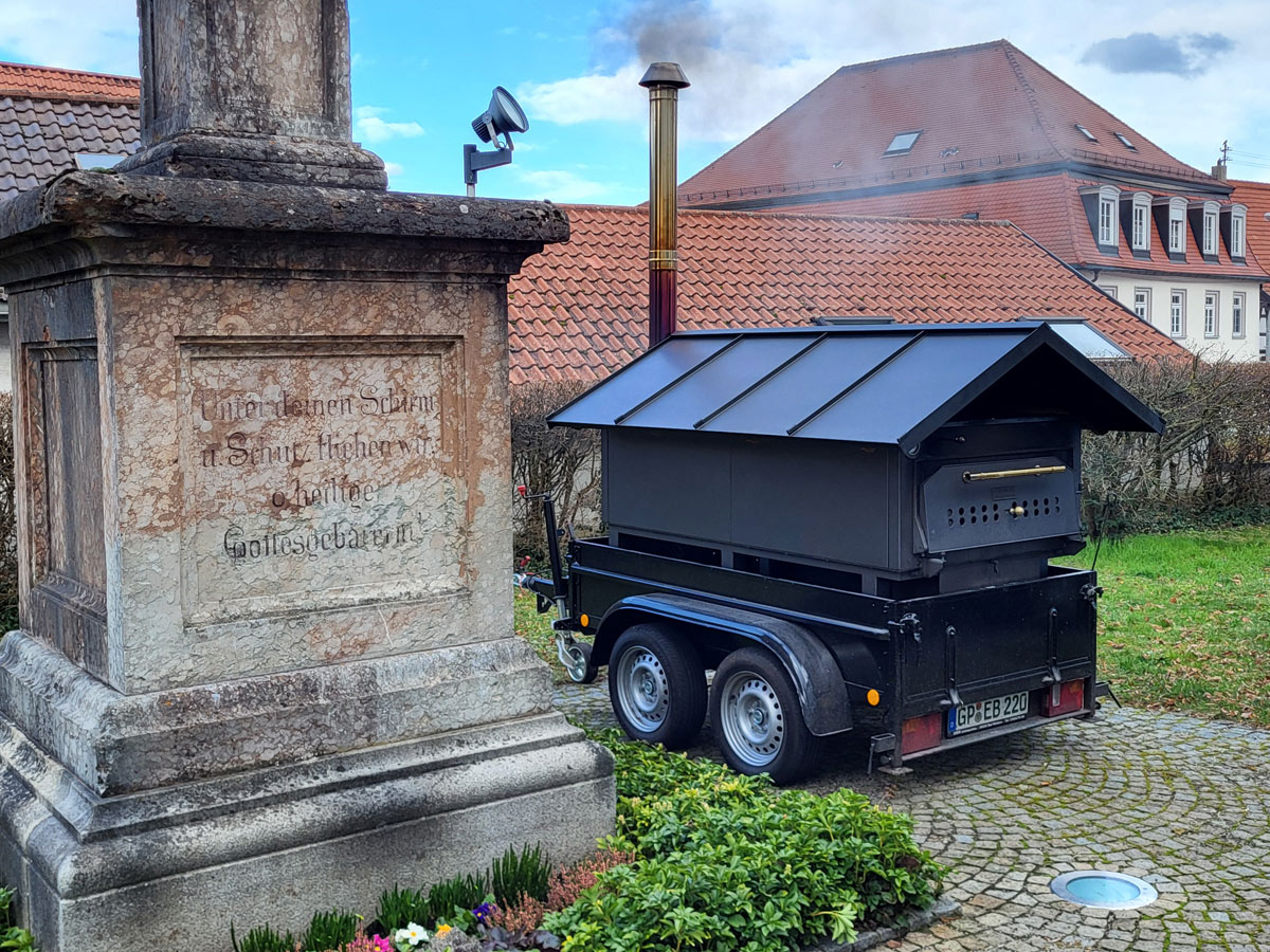 Unser Holzbackofen: