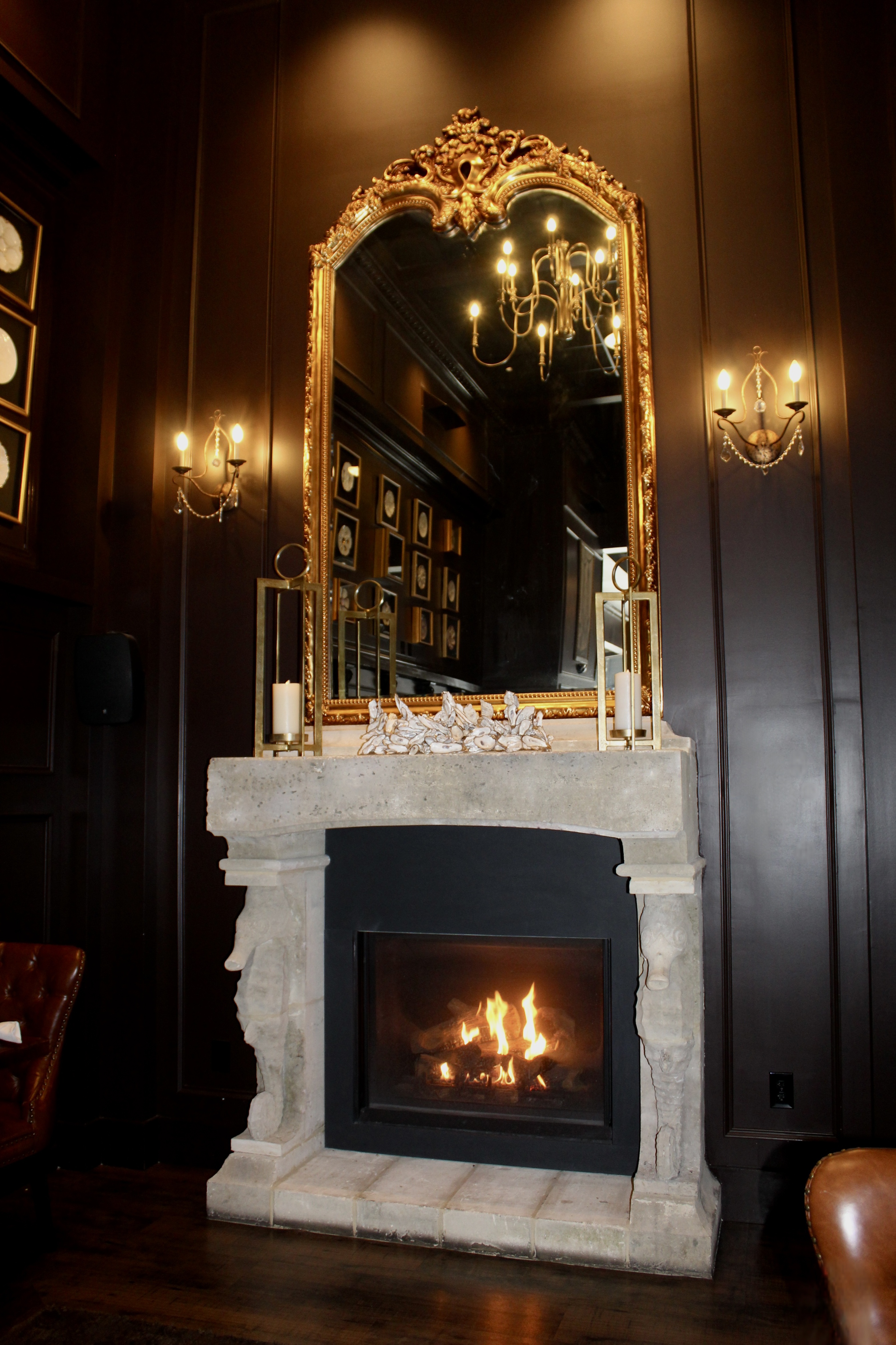 Mama's On The Half Shell Owings Mills Fireplace Dining Area 