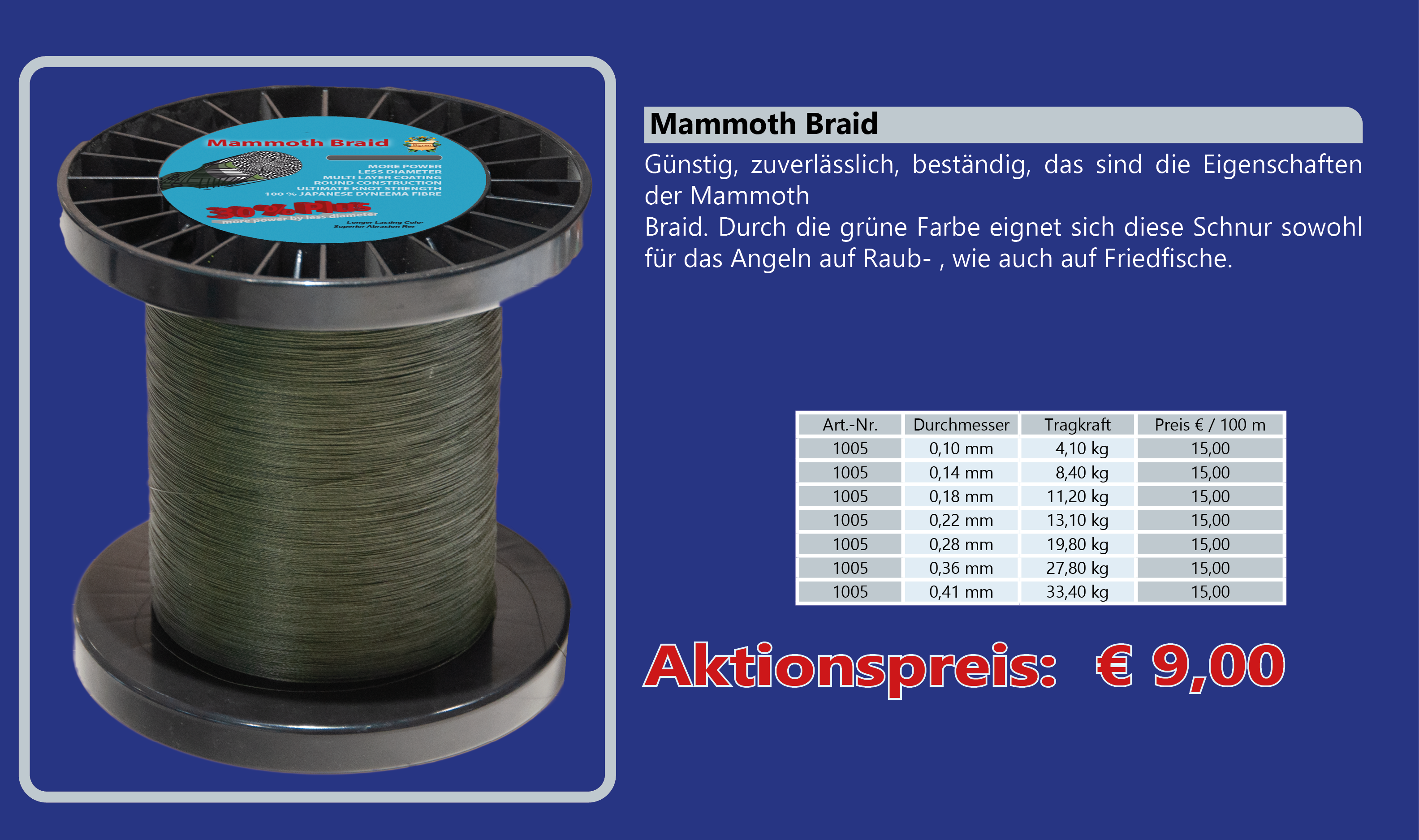 Bild zu Lassen Sie Ihre Spule noch bis Weihnachten füllen und profitieren Sie vom Sonderpreis.