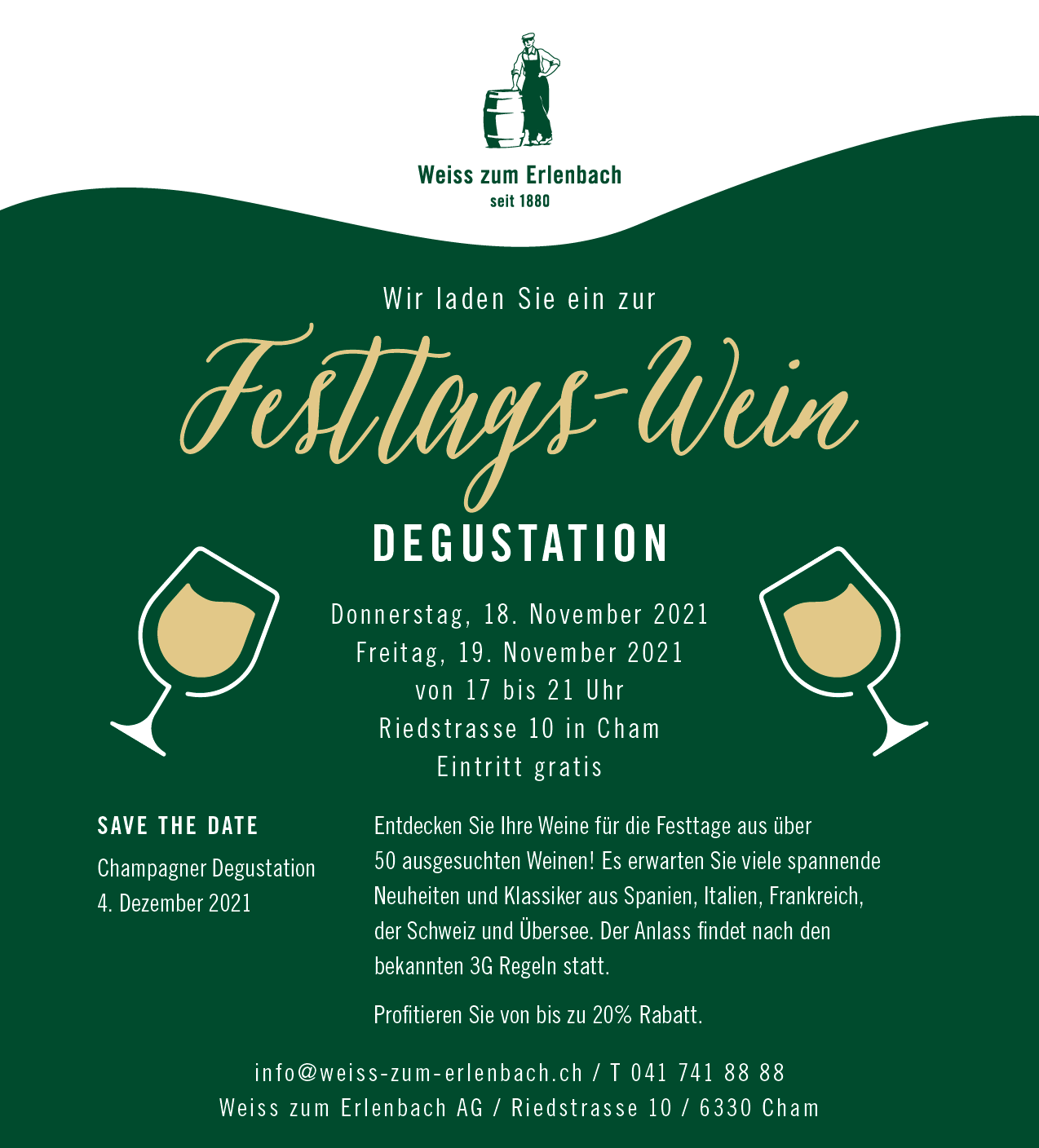 Weiss zum Erlenbach AG, Riedstrasse 10 in Cham