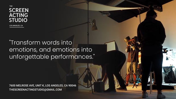 Images Aaron Speiser - The Screen Acting Studio