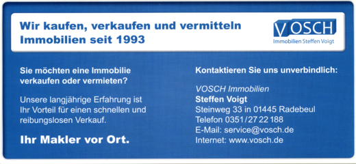 Vosch-Immobilien Steffen Voigt, Steinweg 33 in Radebeul