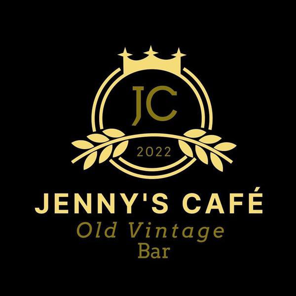 Jenny's Café Old Vintage Bar Logo