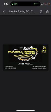 Images Paschal's Wrecker Service
