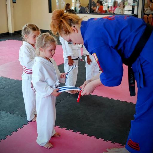 Dojo Karate is passionate about families participating in this great sport together. Each of our programs are uniquely designed to fit the specific needs of the students in that group. Our classes cater to all ages and skill levels. Remember, a family that kicks together, sticks together!