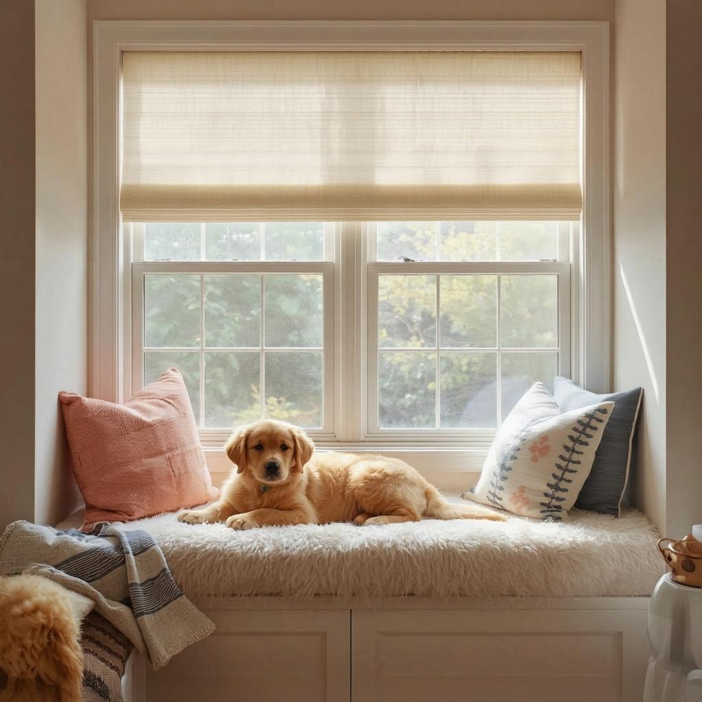 Peace of mind is priceless! Our cordless blinds and shades provide a safe environment for your little ones and furry friends by eliminating dangerous dangling cords. Safety, style, and simplicity all in one. Make your home safer today, schedule a free consultation. ????