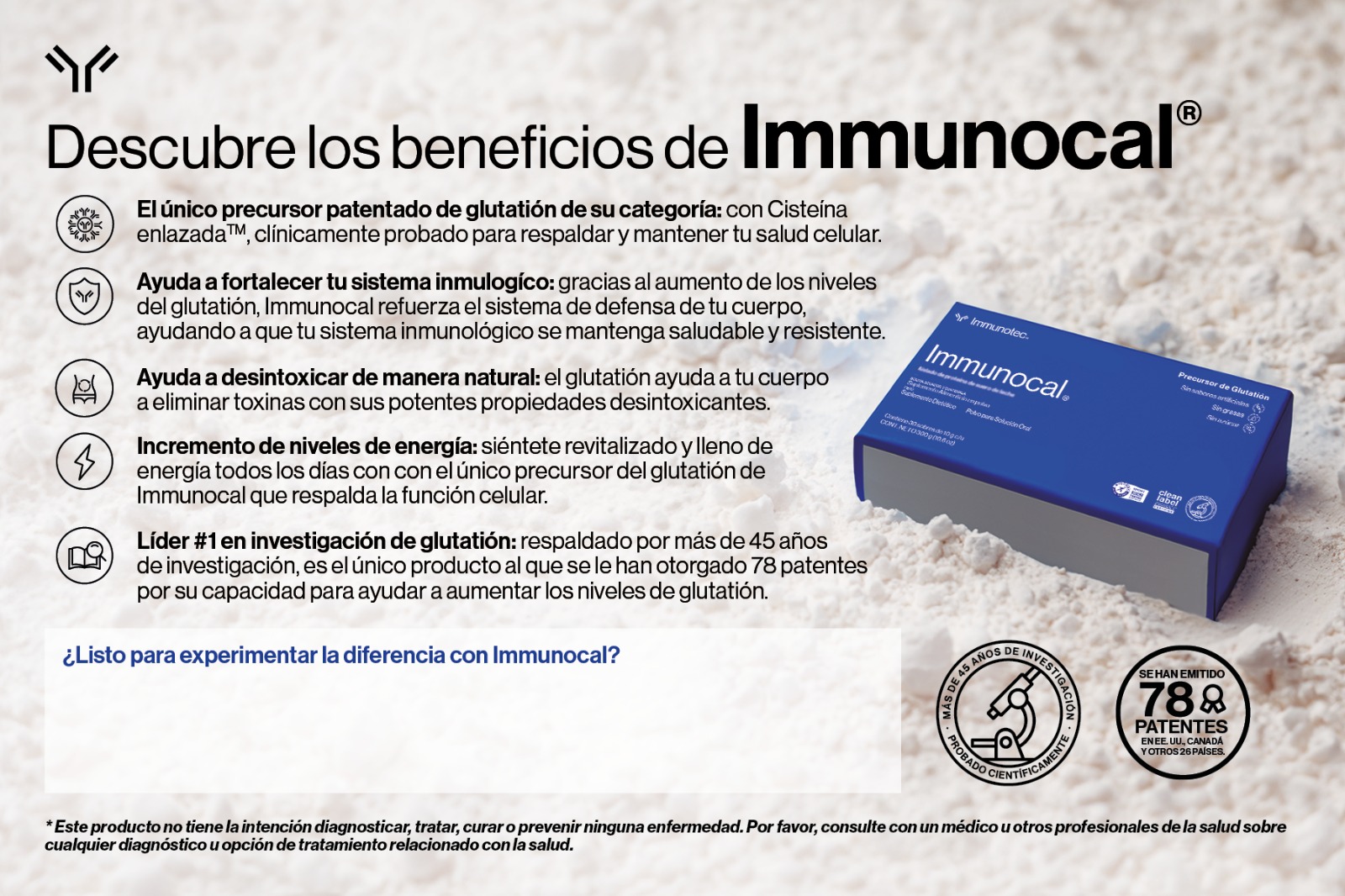 Images Glutation y salud con Immunocal® | Distribuidor Online