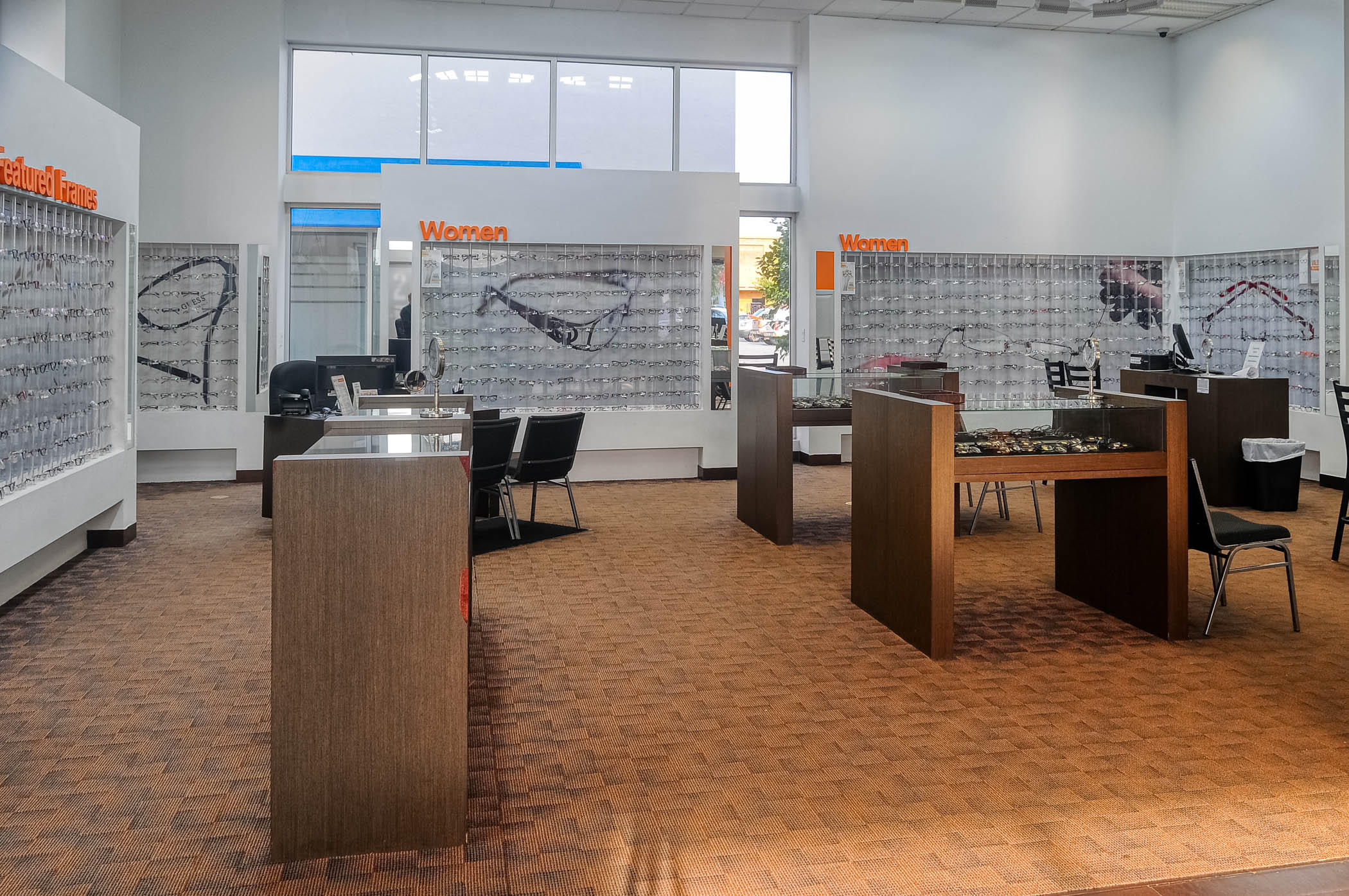 Interior and Frame Boards at Stanton Optical store in Mishawaka, IN 46545