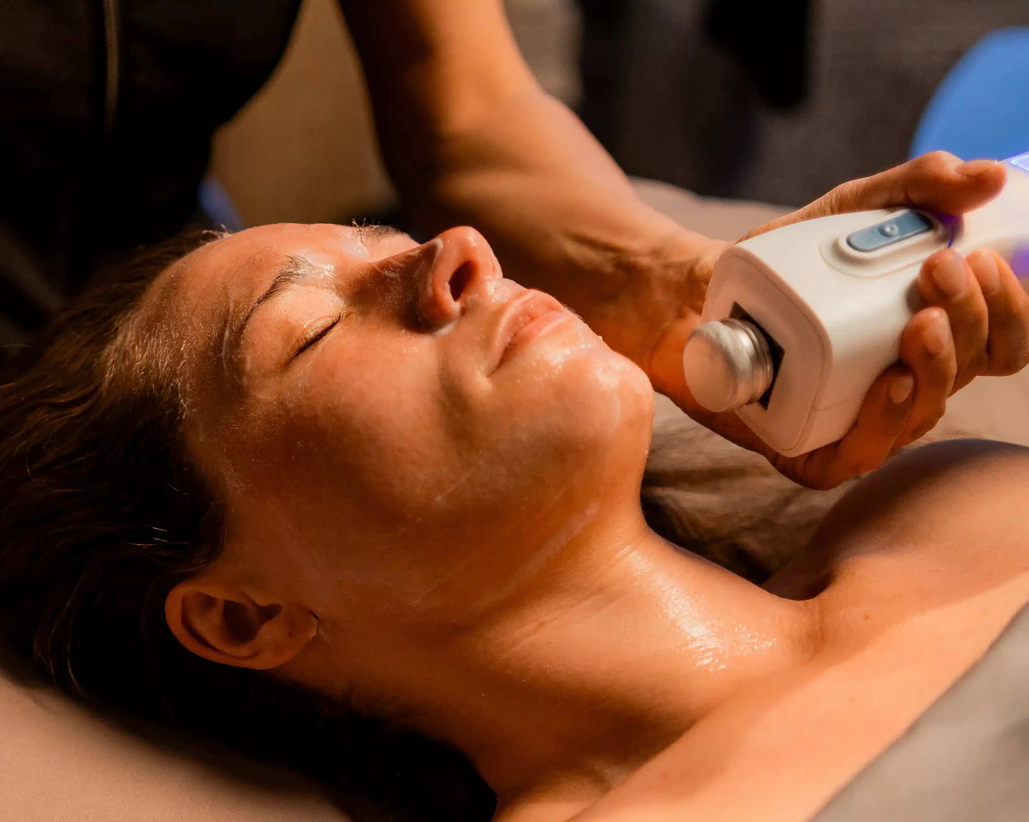 Glacial Gloss cryo-facial treatment with cooling technology for Club members