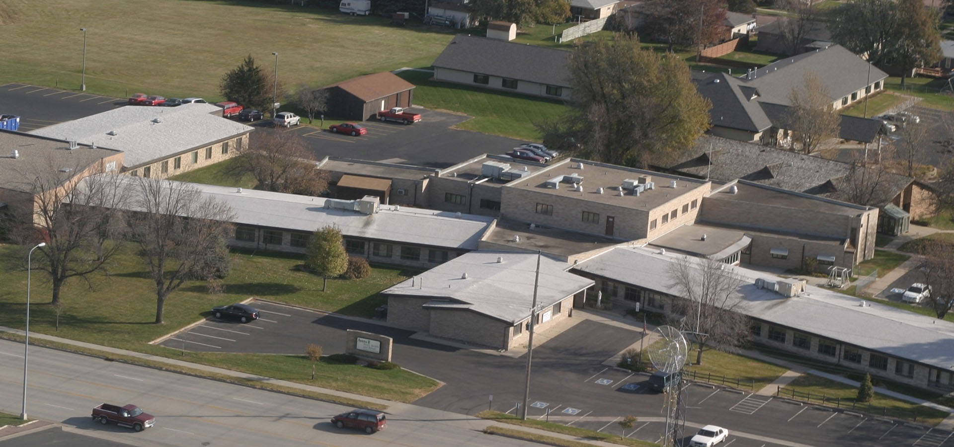 Avera Brady Health and Rehab, Mitchell, SD aerial view.
