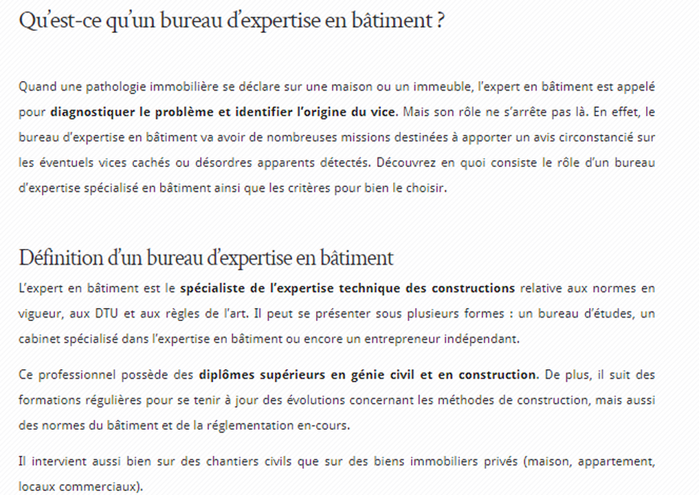 Images MARC LEMAITRE EXPERT BATIMENT