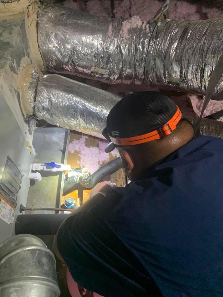 John taking care of emergency drain line clog.

We are here for you, call anytime!

Ask about our Preventative Maintenance Membership starting at $98 and help catch issues like these before they lead to costly repairs.