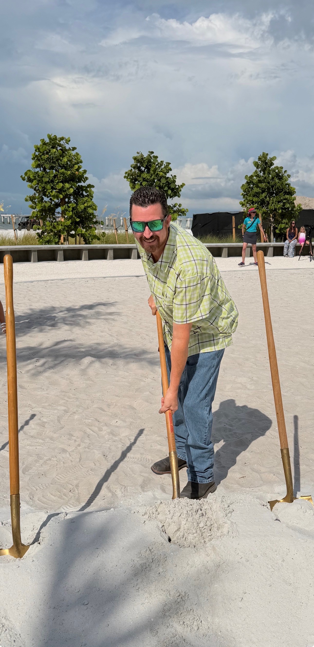 Brittania Electric attending the ground breaking ceremony on Fort Myers Beach 