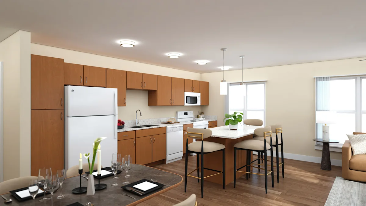 Open space kitchen