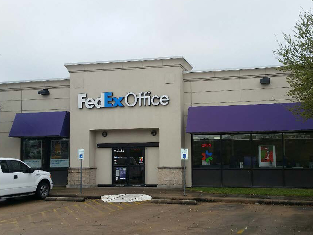 Exterior photo of FedEx Office location at 13181 Northwest Fwy\t Print quickly and easily in the self-service area at the FedEx Office location 13181 Northwest Fwy from email, USB, or the cloud\t FedEx Office Print & Go near 13181 Northwest Fwy\t Shipping boxes and packing services available at FedEx Office 13181 Northwest Fwy\t Get banners, signs, posters and prints at FedEx Office 13181 Northwest Fwy\t Full service printing and packing at FedEx Office 13181 Northwest Fwy\t Drop off FedEx packages near 13181 Northwest Fwy\t FedEx shipping near 13181 Northwest Fwy