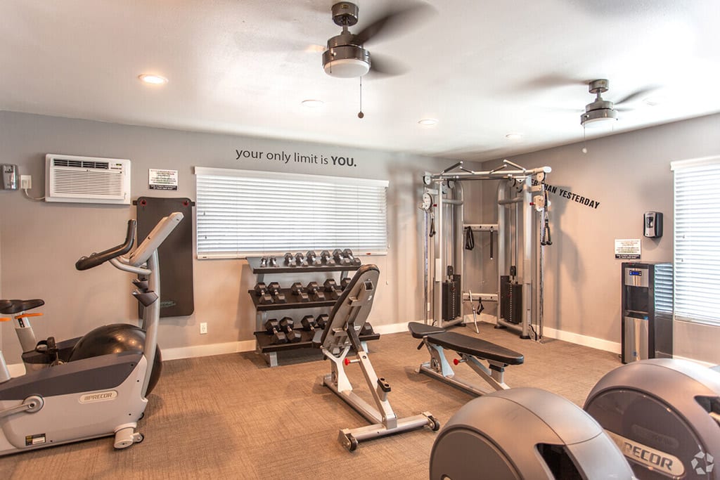 Gym at Charter Oaks Apartments
