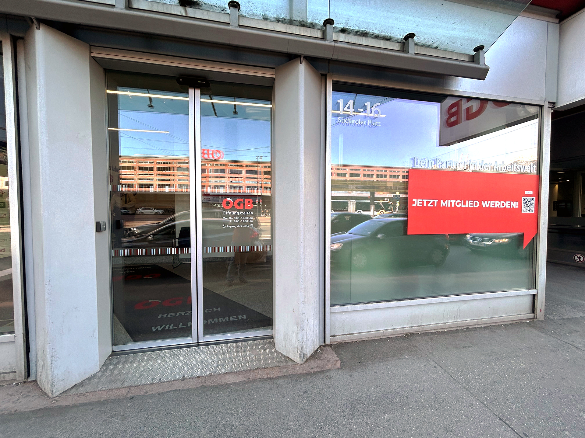 Gewerkschaft PRO-GE, Landesorganisation Tirol, Südtiroler Platz 14-16 in Innsbruck