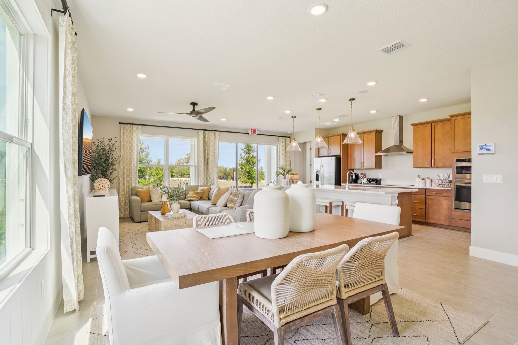 Living Area of the DRB Homes Trailside Model Home the Sweetgum Floor Plan located in Charming Mount Dora, Florida