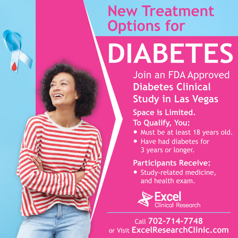 This professional diabetes study, conducted by Excel Clinical Research, is a short-term trial in which you will intake a promising new medication seeking FDA approval. Depending on the study you join, this medication’s use is intended to effectively treat your medical condition.