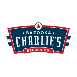 Bazooka Charlie's Barber Co. Logo