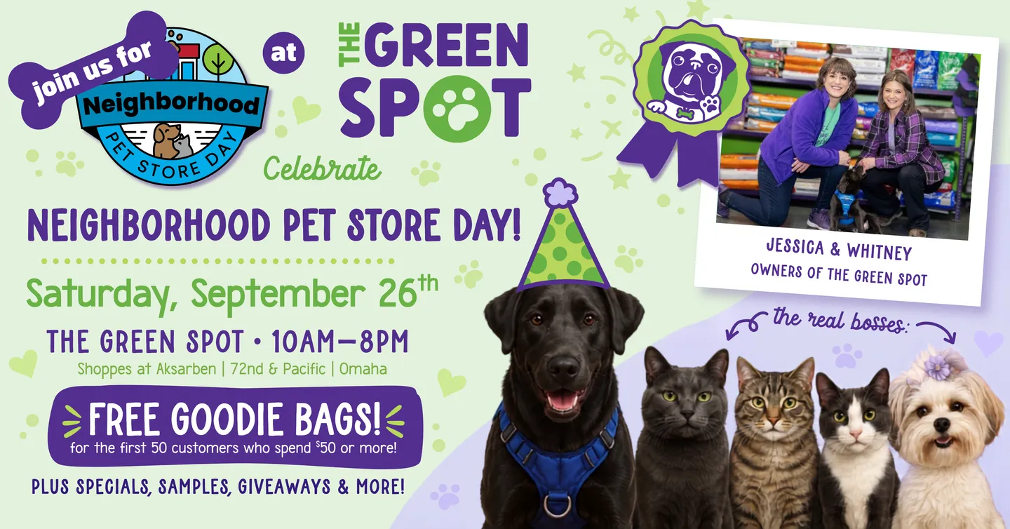 Image of Local Pet Event Celebrate Neighborhood Pet Store Day with The Green Spot! Nearby