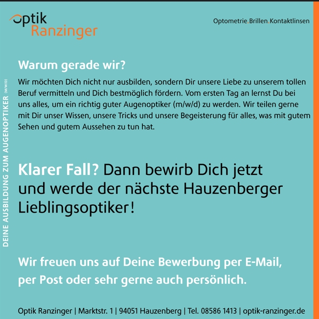 Optik Ranzinger, Marktstr. 1 in Hauzenberg