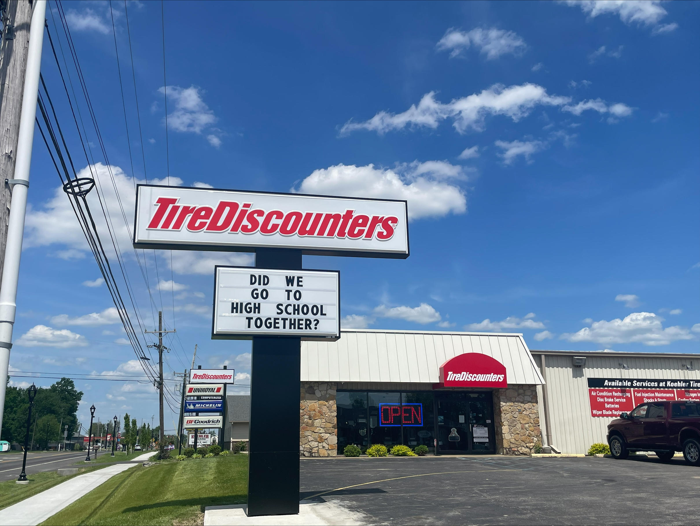 Koehler Tire Discounters on 2350 Michigan Rd in Madison Koehler Tire Discounters Madison (812)265-3411