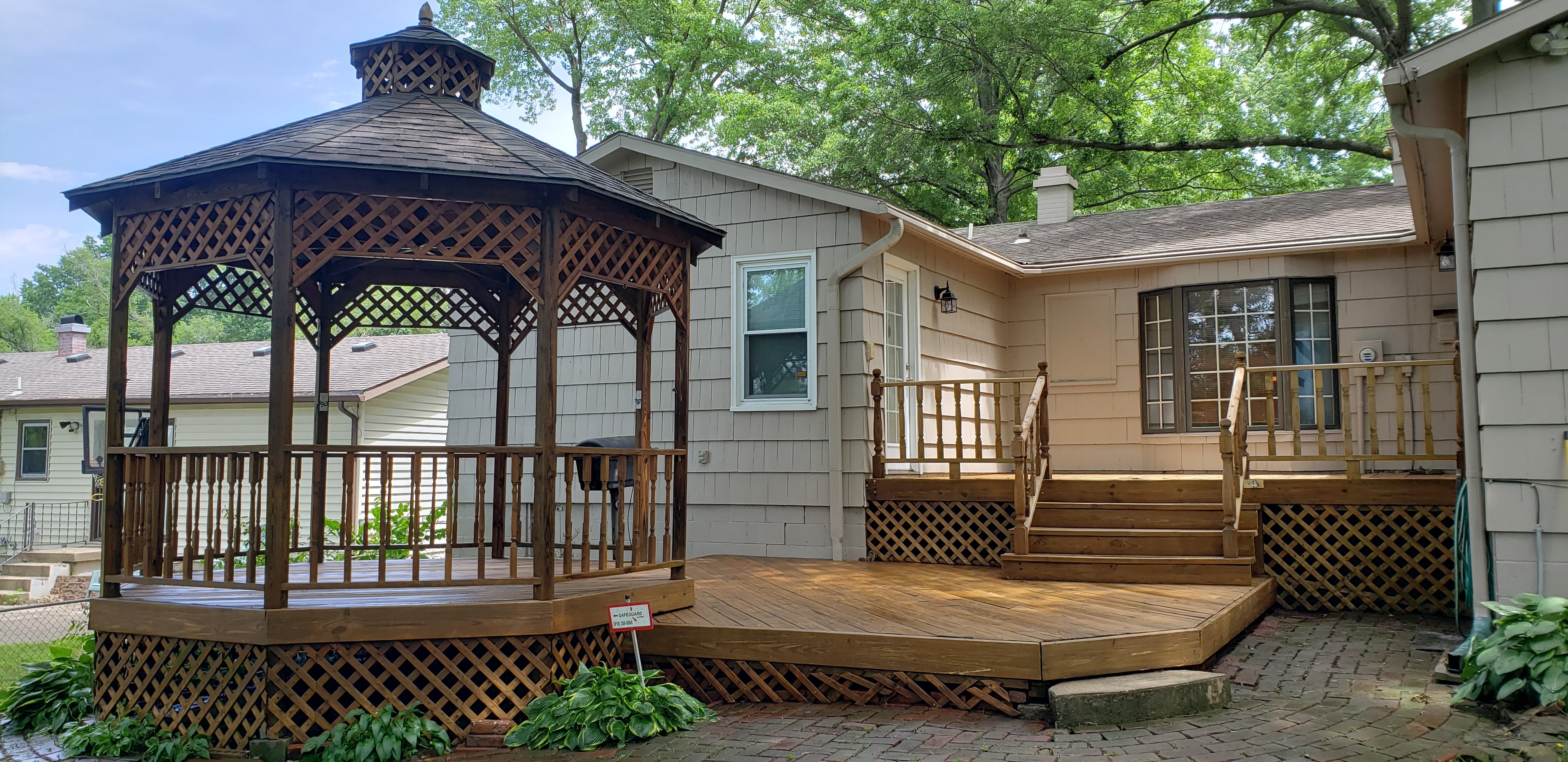 Refinished deck