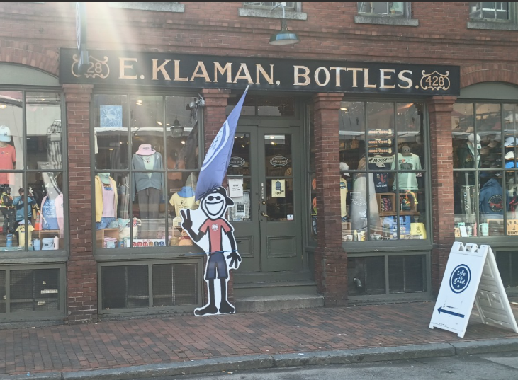 Outside photo of Life is Good store in Portland Maine on Fore Street