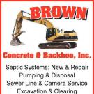 Brown's Concrete and Backhoe