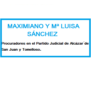 Maximiano Y M.ª. Luisa Sánchez Sánchez Logo