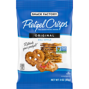 Snack Factory® Pretzel Crisps, Original, On-the-Go Bag, 3 Oz featured image