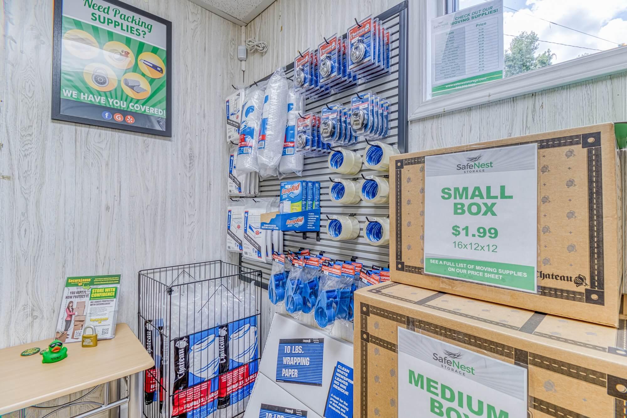 SafeNest Storage - Summerville - SC - Packing and Moving Supplies
