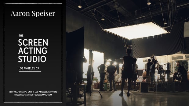 Images Aaron Speiser - The Screen Acting Studio