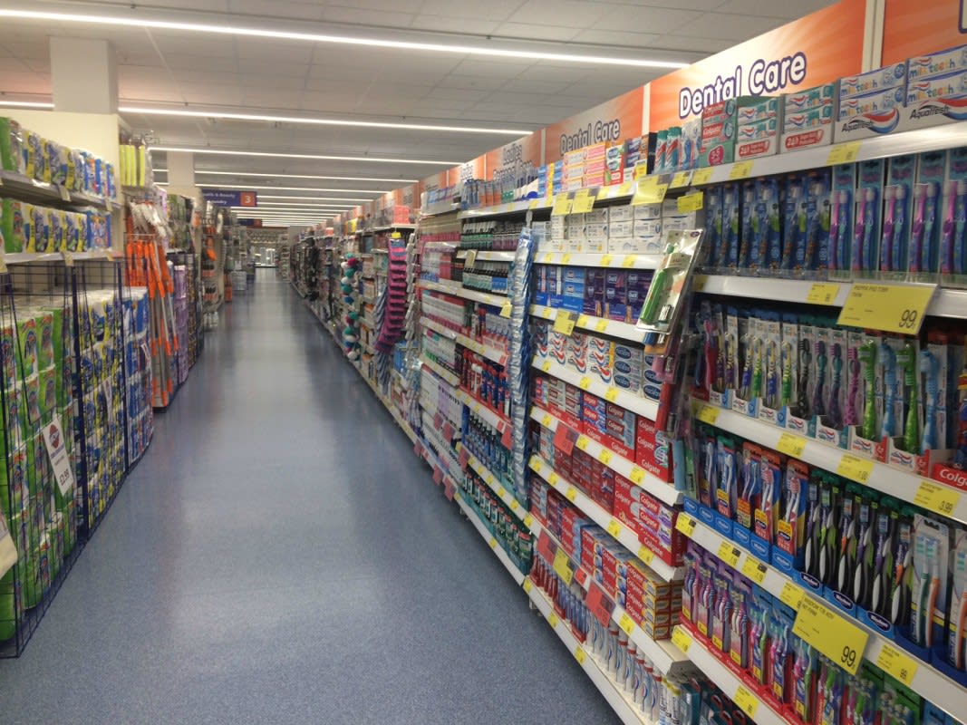 The Health & Beauty aisle at Bury's new B&M store stocks lots of amazing bargains on top name brands!