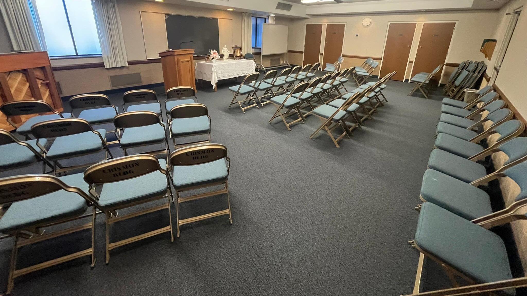 The Relief Society room, where the adult women meet