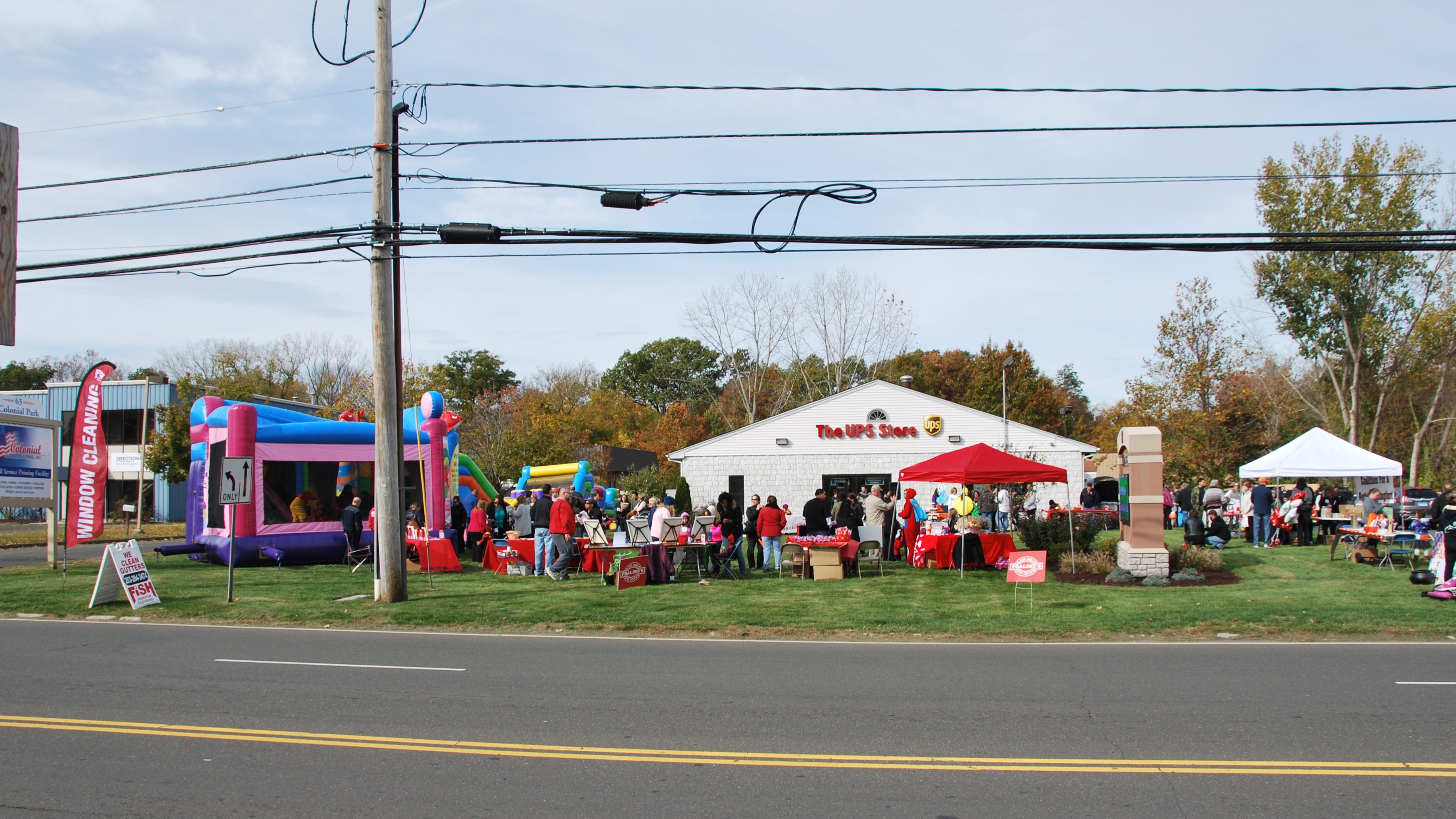 Local community event held in front of The UPS Store in Wallingford, CT