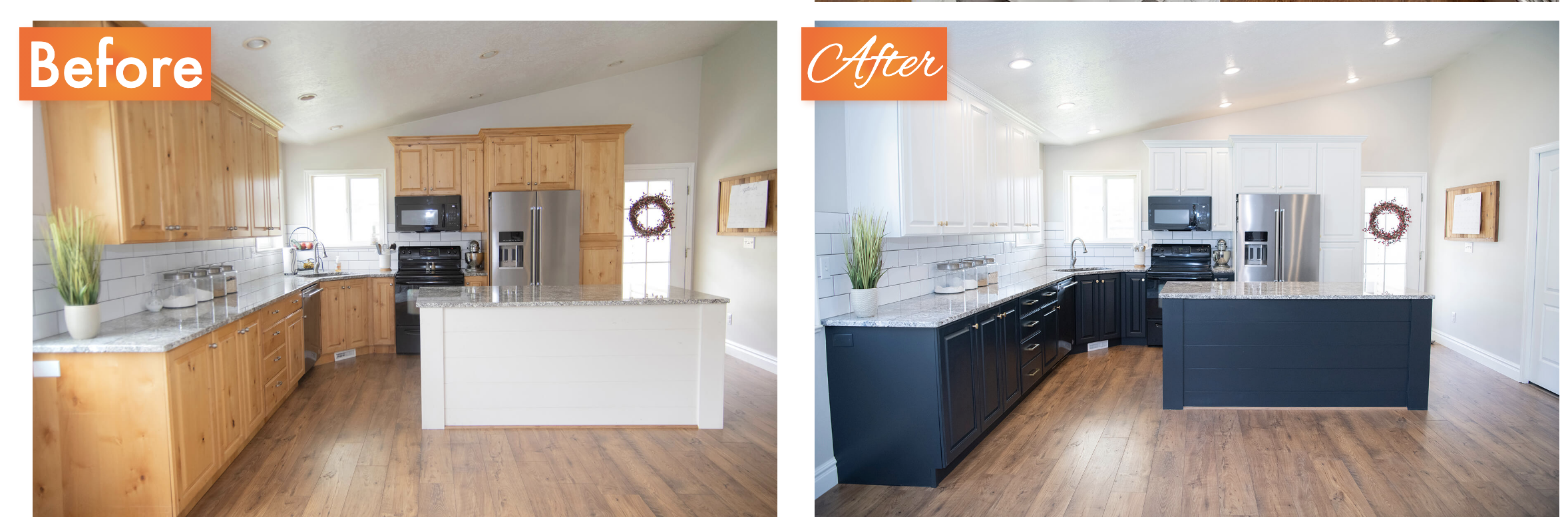 N-Hance Before and After Kitchen