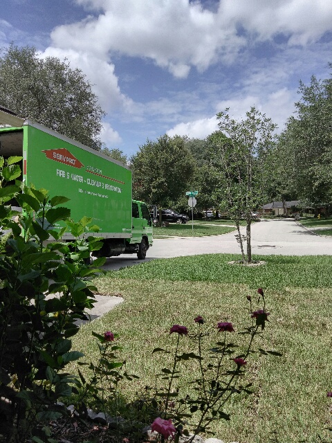 Here to help! SERVPRO of Jacksonville South arrived at this home in Mandarin with all of the equipment needed for fire damage restoration.