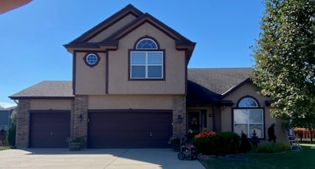 Before image of exterior painting example completed by Elite Painting KC.