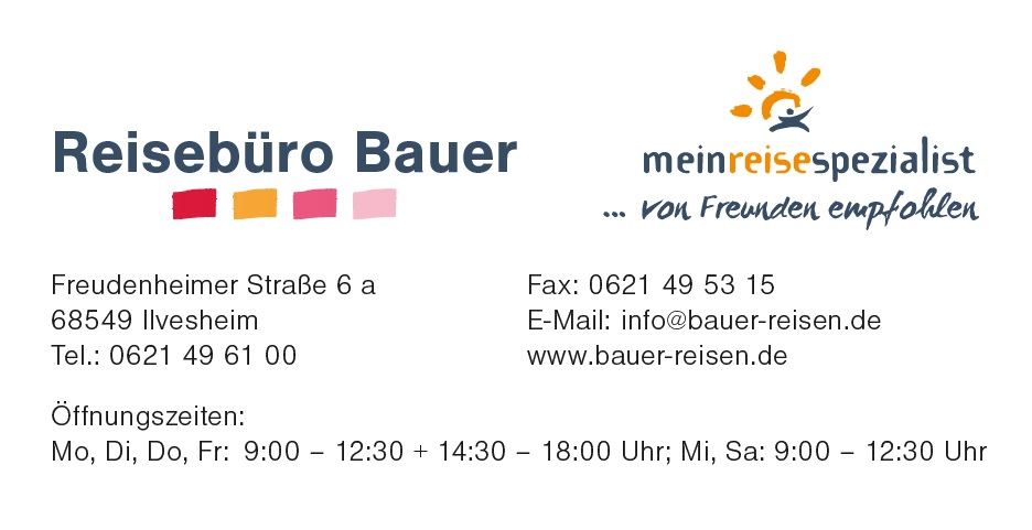 Bauer-Reisen GmbH, Lessingstraße 3 in Ilvesheim