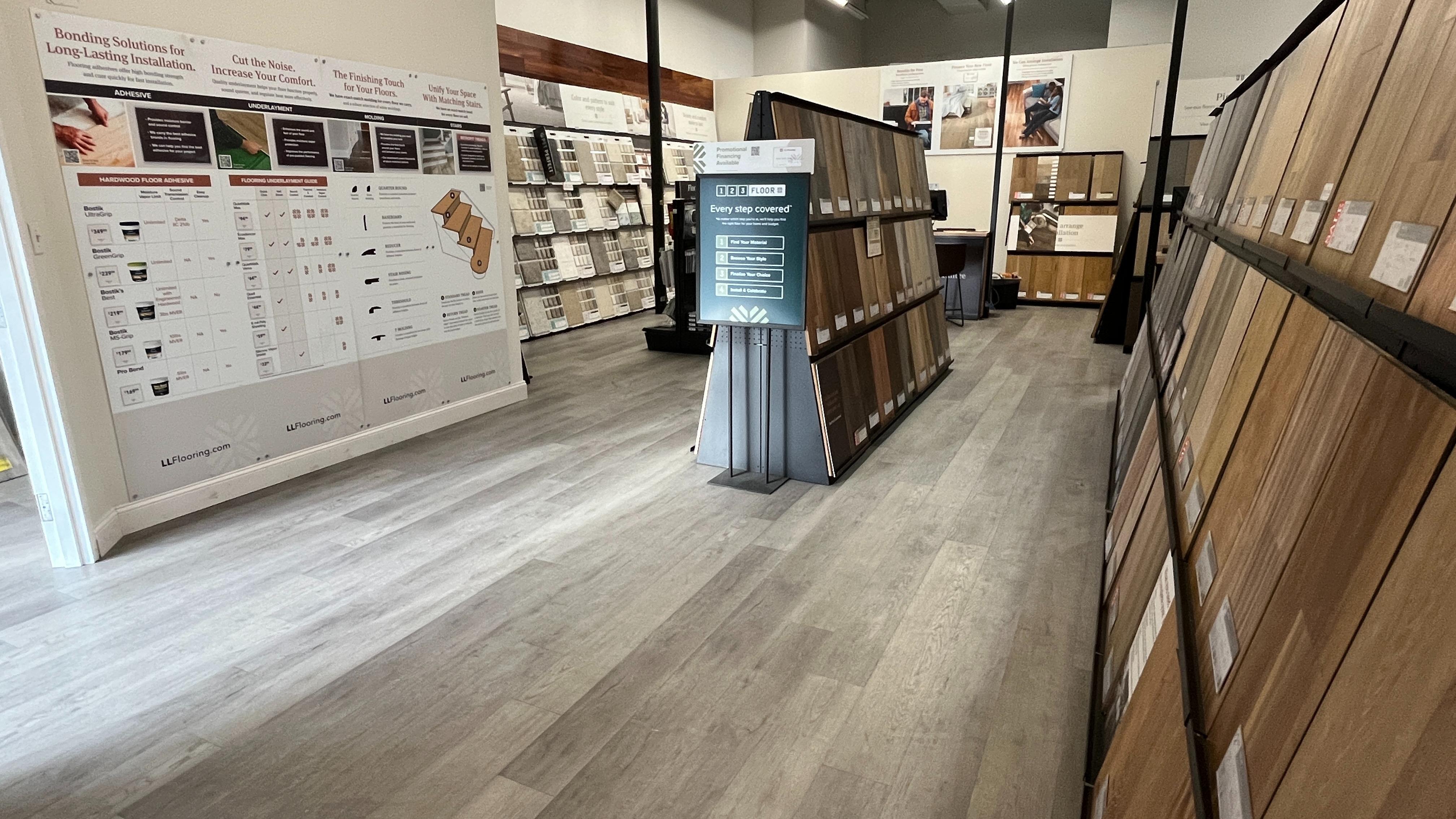 Interior of LL Flooring #1056 - Woburn | Front View