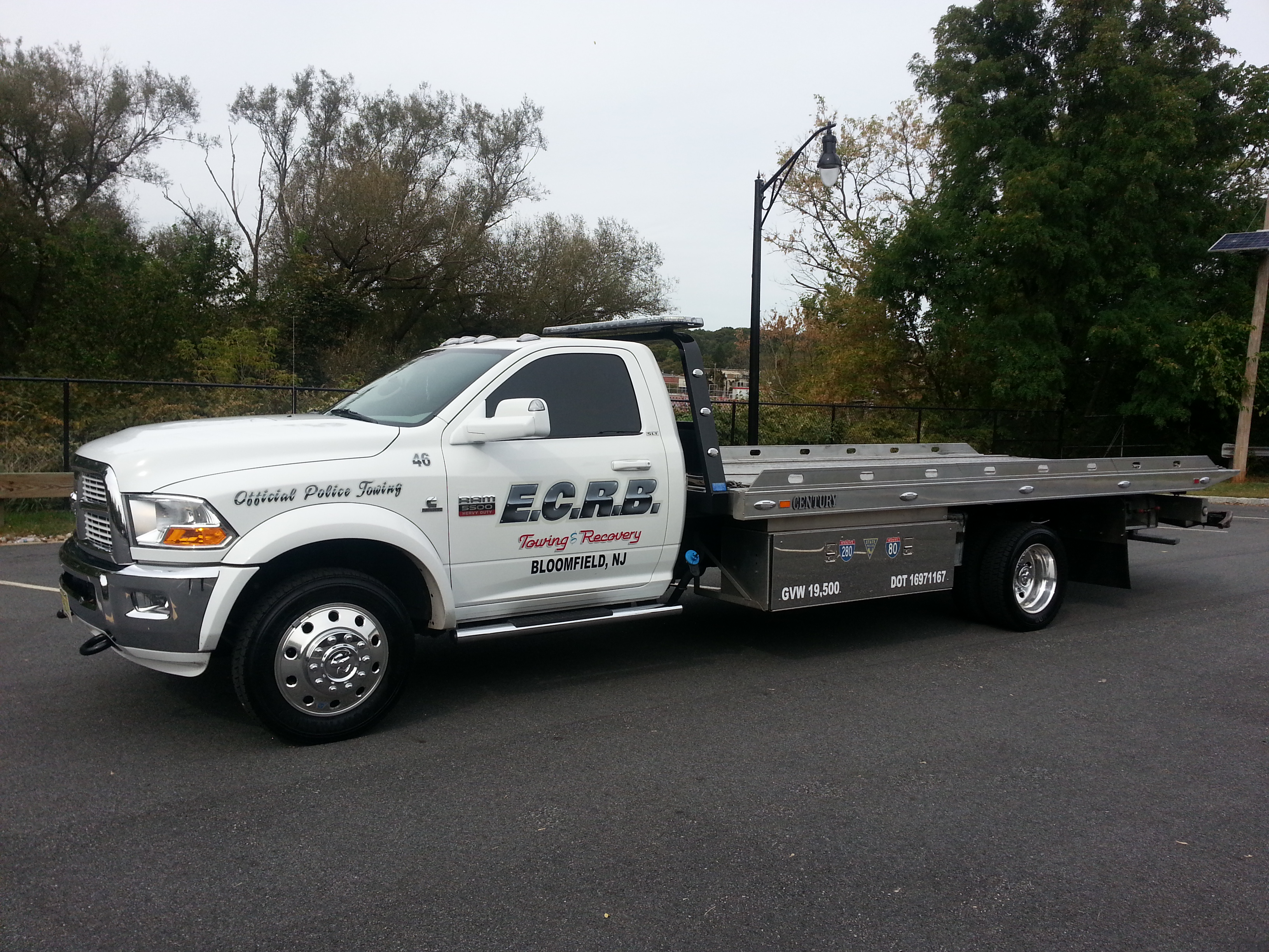 E.C.R.B. (Essex County Recovery Bureau, Inc.) is a privately owned, family business established in 1997.  Our hard work and dedication have allowed us to rise above the rest, break the stereotype and become so much more than your typical towing company. We take pride in our ability to provide professional prompt service to all of our customers 24/7. Our courteous well-trained staff is prepared to assist you in your time of need. Our dispatch center is in constant communication with our drivers to ensure fast accurate service to our customers. All customers are important to us and treated with the utmost care, whether it's a tire change in the mini-van, a flatbed tow, or a heavy duty recovery E.C.R.B. can handle it all.