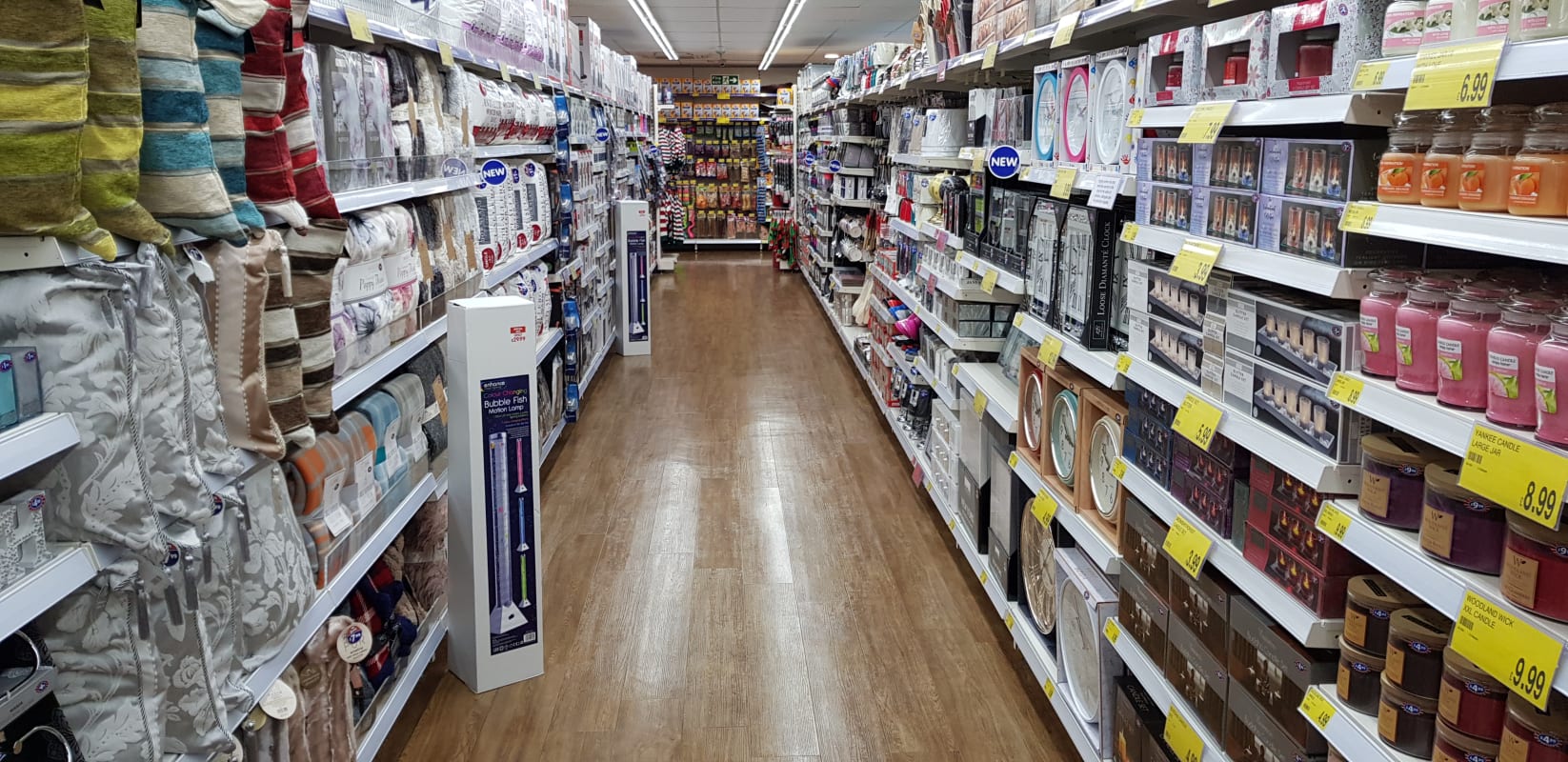 B&M Speke boasts a great range of homewares, from cushions and rugs to curtains and bedding.