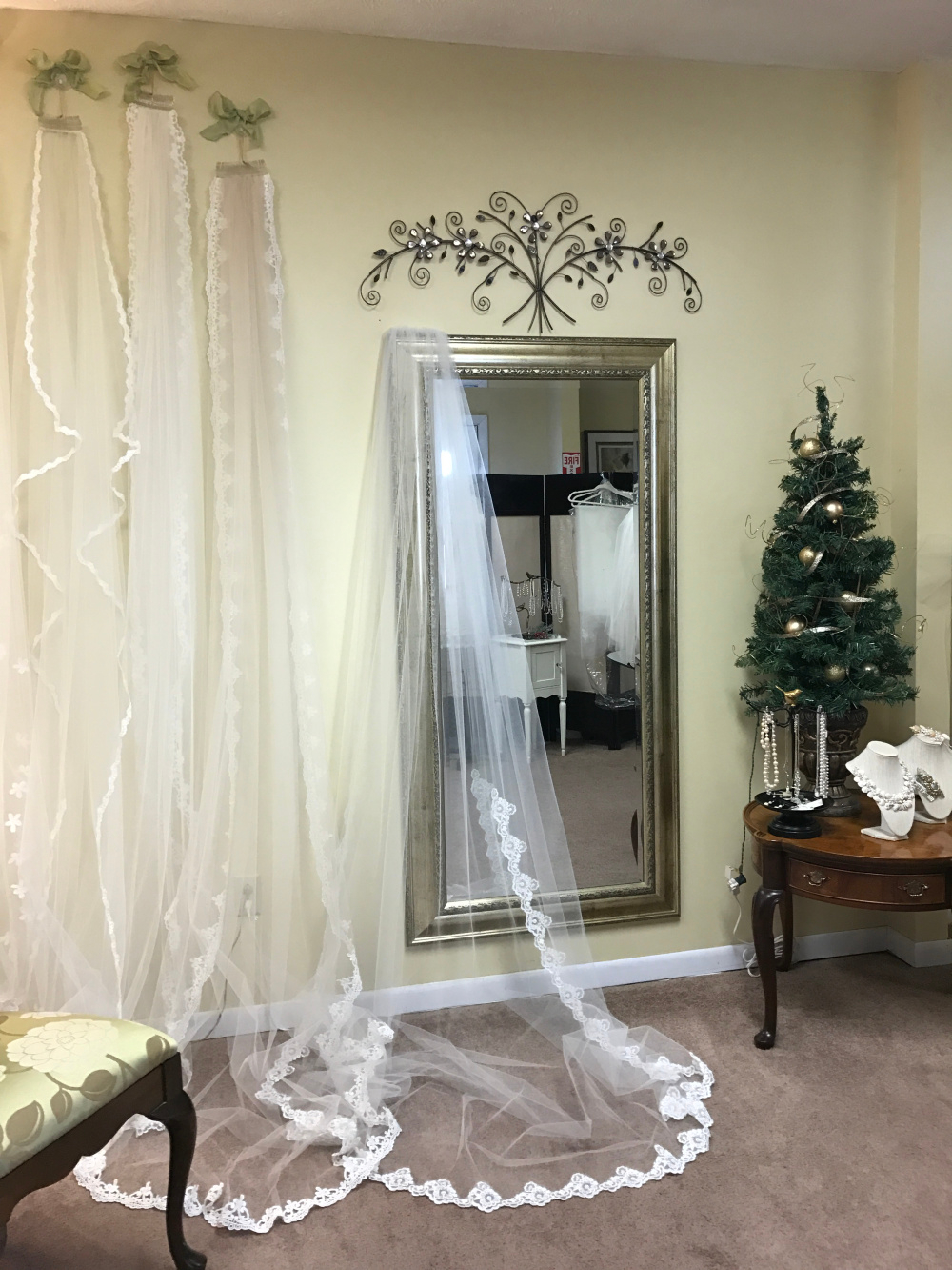 Schedule an appointment to discuss your custom veil and headpiece ideas today.