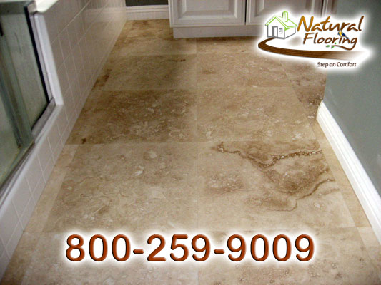 Travertine Bathroom Floor