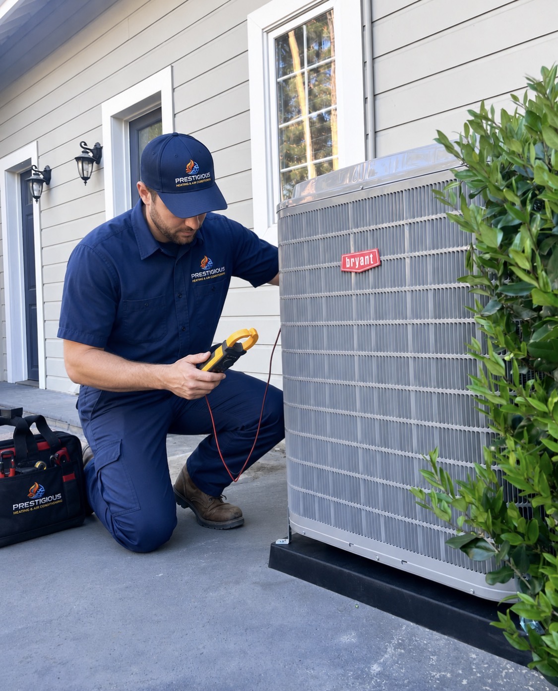 High-quality residential HVAC installation completed by Prestigious Heating & Air Conditioning in North County San Diego.