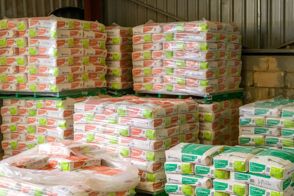Image of grout & cement mix in bags
